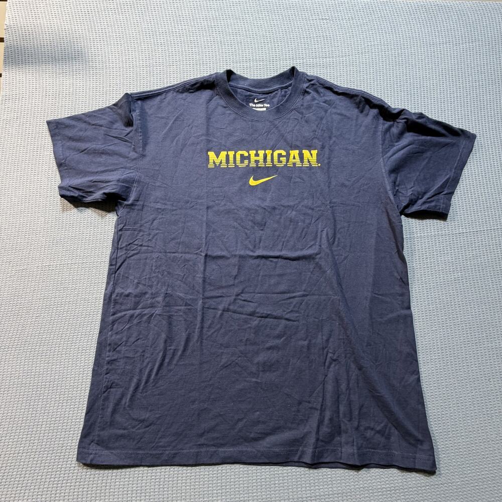Nike Michigan Top Men Sz L Blue‎ Brand New